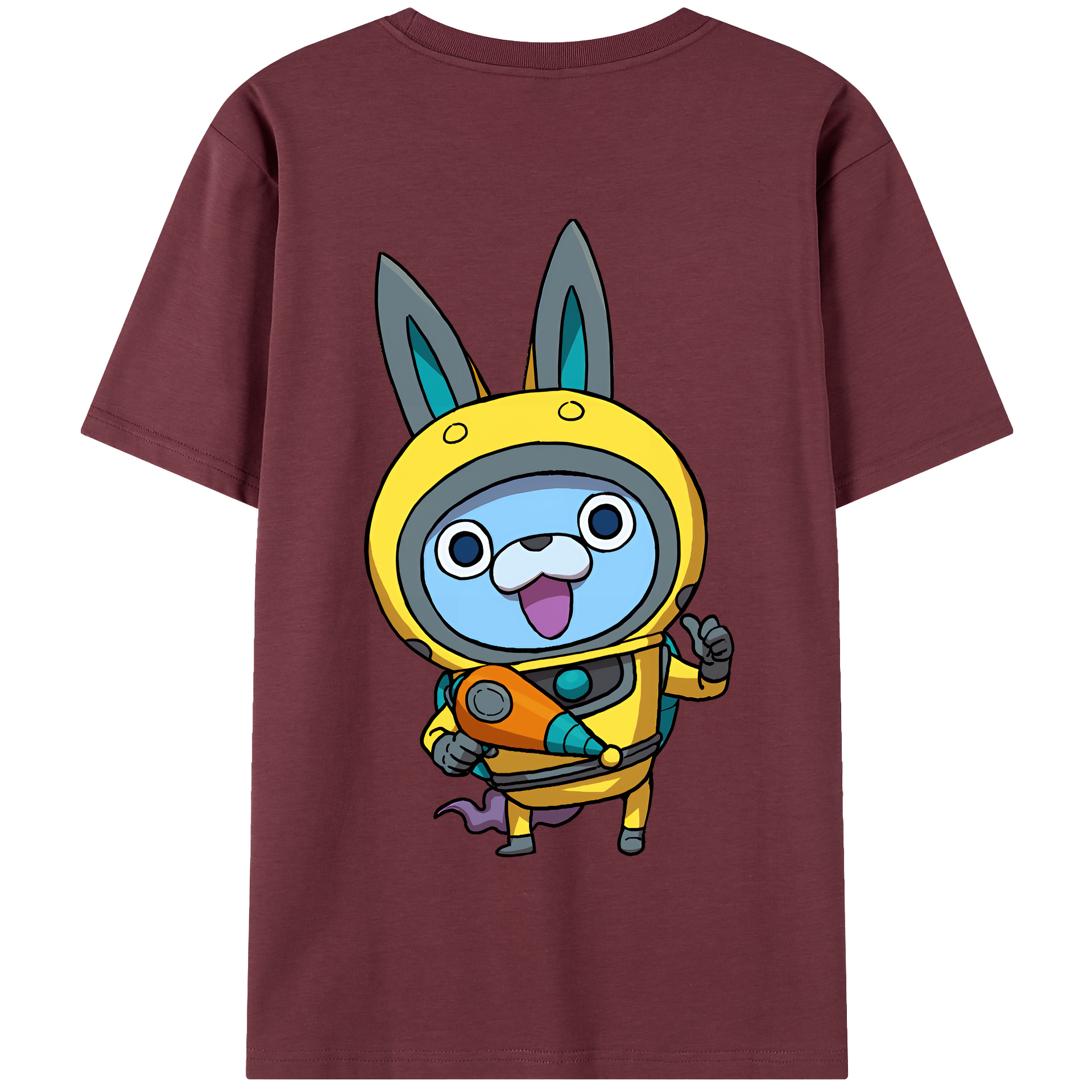 （画像用） 妖怪ウォッチ Yo-kai Watch 綿100％半袖Tシャツ（背面プリント）